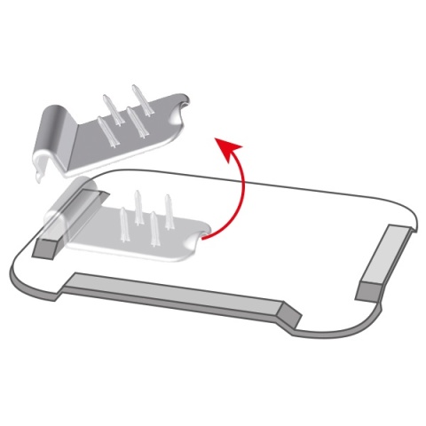Antypoślizgowa duża deska z pomocnikiem praca jedną ręką (soczysta zieleń)