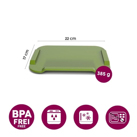 Antypoślizgowa mała deska z pomocnikiem praca jedną ręką (soczysta zieleń)