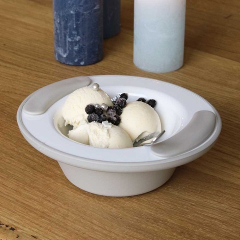 Miska utrzymujący ciepło z podwójnym dnem (czerwień rubinu)