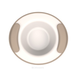 Miska utrzymujący ciepło z podwójnym dnem (platynowy szary)