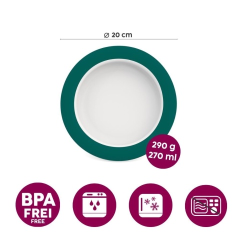 Talerz astystujący z ukośnym dnem Ø20 cm (aksamitna purpura)