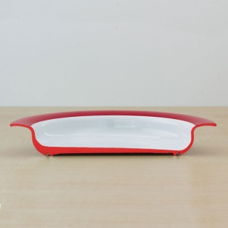 Talerz astystujący z ukośnym dnem Ø20 cm (grafitowy antracyt)