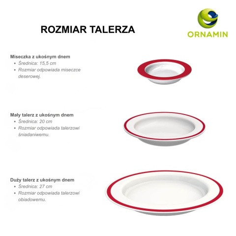 Talerz astystujący z ukośnym dnem Ø20 cm (błękit lazuru)