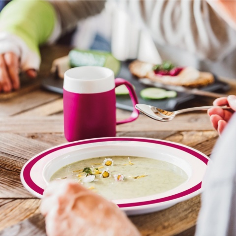 Talerz astystujący z ukośnym dnem Ø27 cm (słoneczny żółty)