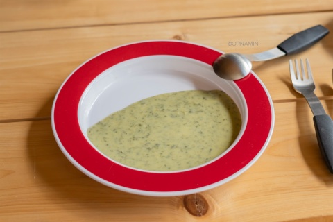 Talerz astystujący z ukośnym dnem Ø27 cm (błękit lazuru)