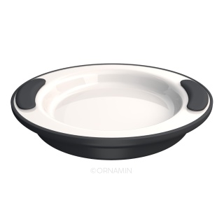 Talerz utrzymujący ciepło z podwójnym dnem (grafitowy antracyt)