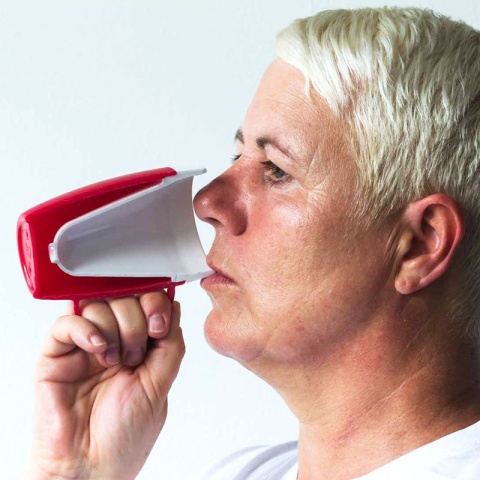 Termiczny kubek z wewnętrznym stożkiem + dedykowany ustnik (słoneczny żółty)