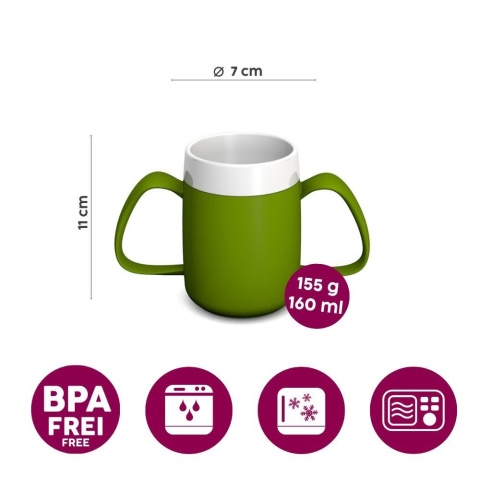 Kubek termiczny z dwoma uchwytami + dedykowany ustnik (głęboki szafir)