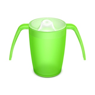 Lekki kubek asystujący z dwoma uchwytami + dedykowany ustnik (szmaragdowy kryształ)