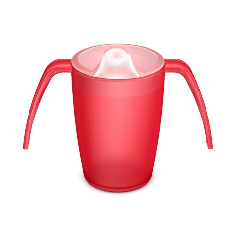 Lekki kubek asystujący z dwoma uchwytami + dedykowany ustnik (rubinowy kryształ)